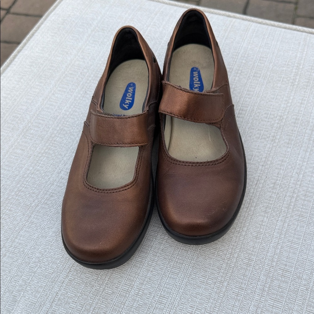 Wolky Chestnut Mary Jane Shoes